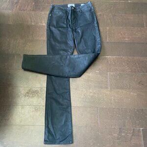 Wax coated frame jeans